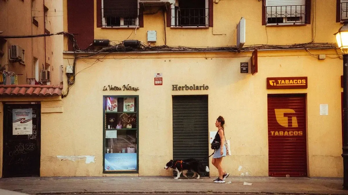 Banco di una tabaccheria con il registratore di cassa